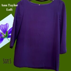 Ann Taylor Loft Bateau Blouse